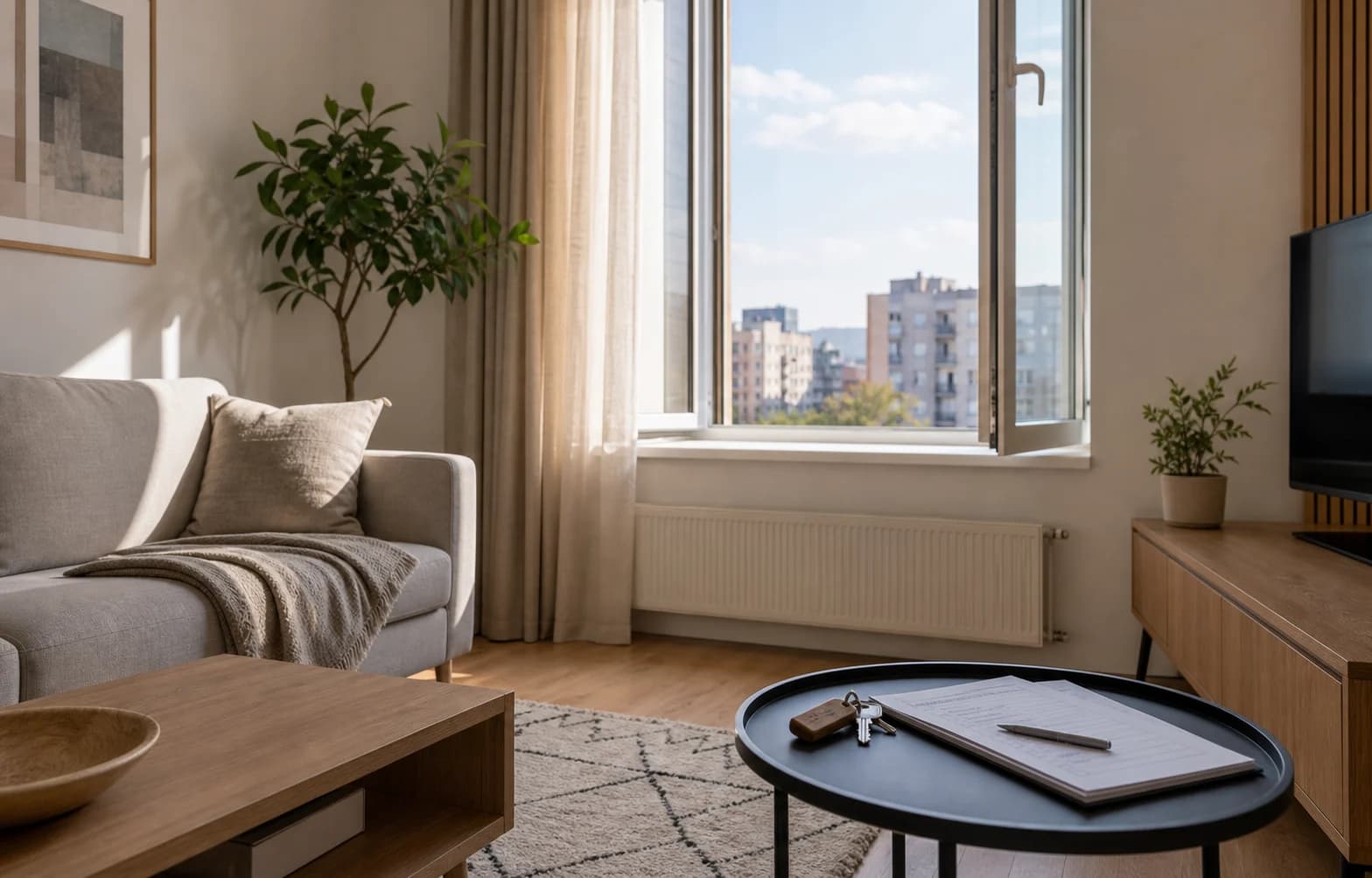 Apartament i mirëmbajtur dhe i ajrosur pas një kontrolli